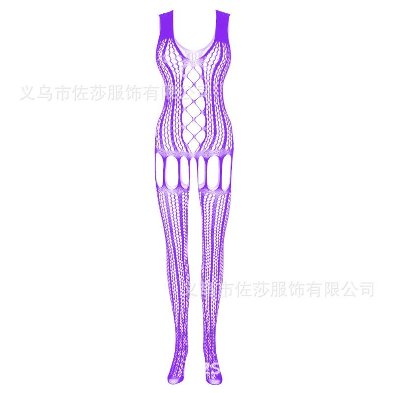 Sexy Underwear Sexy Suspenders Hollow Mesh Mesh Open-gear One-piece Stockings