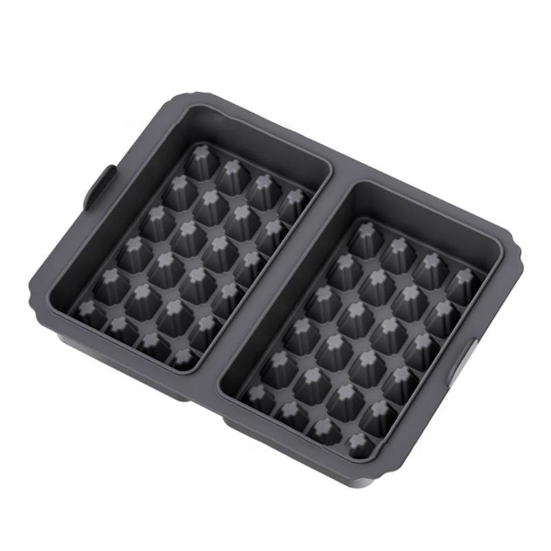 Air Fryers Compatible Waffle Pan Silicone Bakeware with Small Handle Oven Safe Waffle Molds Suitable for Easy Removal