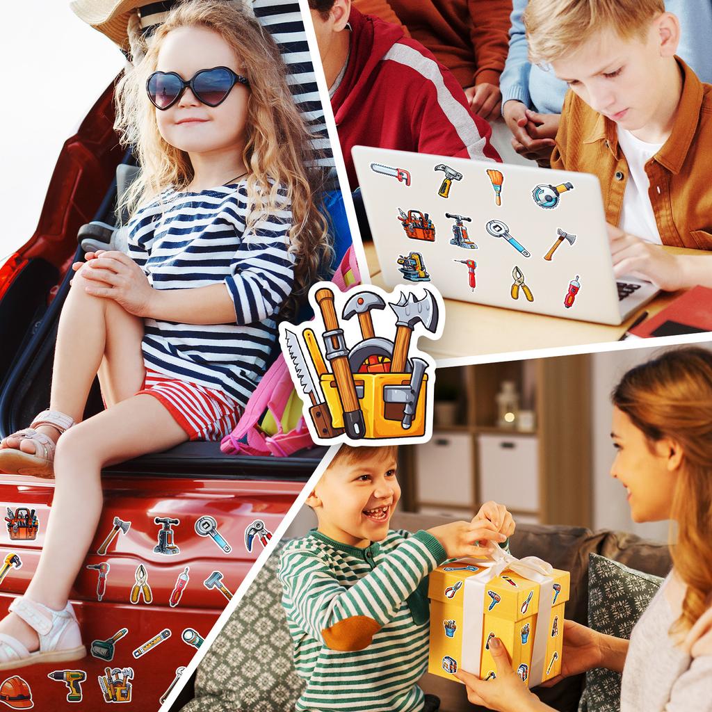 10/25/50 Stück Cartoon Handwerkzeugtasche Graffiti-Aufkleber für DIY-Scrapbook Wasserflasche Telefon Laptop Gitarre Aufkleber