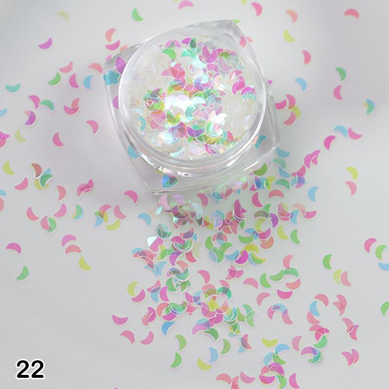 1Box Nail Art Super Glitter Sequins Holographic Northern Nail Art Sequins Lights Laser Flakes Sticker DIY Accessories Manicure