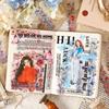 20-Piece Long Floral Sticker Pack, Vivid Flower Patterns Perfect for Hand Account Borders, Scrapbooking Edges