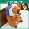 Shark Hat Capybara Plush Toy Cartoon Stuffed Animal Doll Decoration Kids Gift