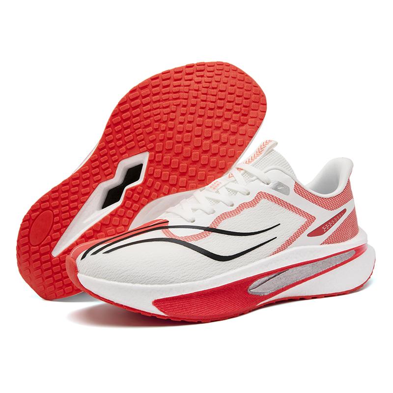 Unisex Sports Shoes Road Running Racing Training Shoes New Cushioned Soft Sole Trendy Mesh Breathable Lace Up Running Shoes