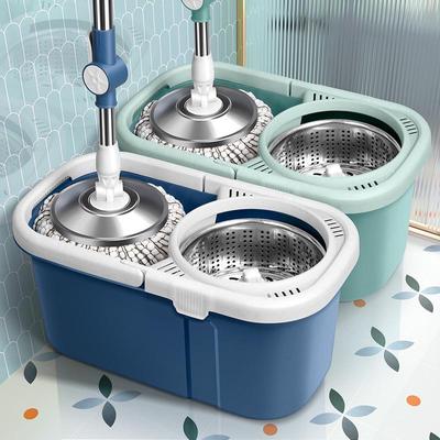Dual-Drive Hands-Free Spin Mop: One-Wipe Clean with Single Bucket