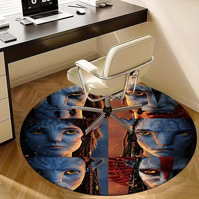 Avatar Inspired Chair Mat Round Carpet for Home Decor, Office Use, Living Room, Bedroom, Gift Idea0151b