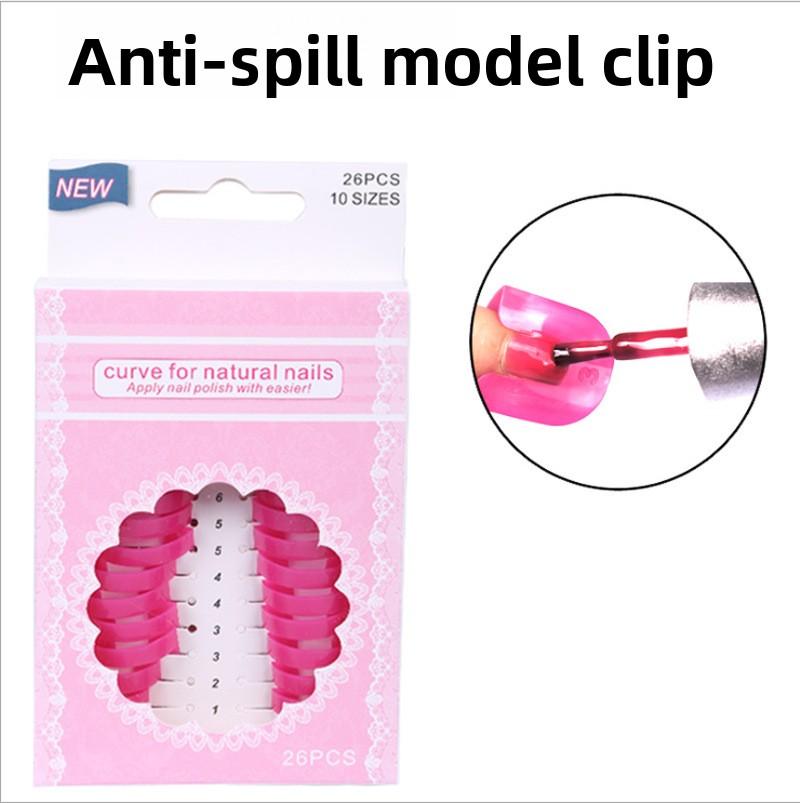 

Набор клипс для защиты от переливания лака 26 шт. Защитные приспособления для лака для точного маникюра A set красный