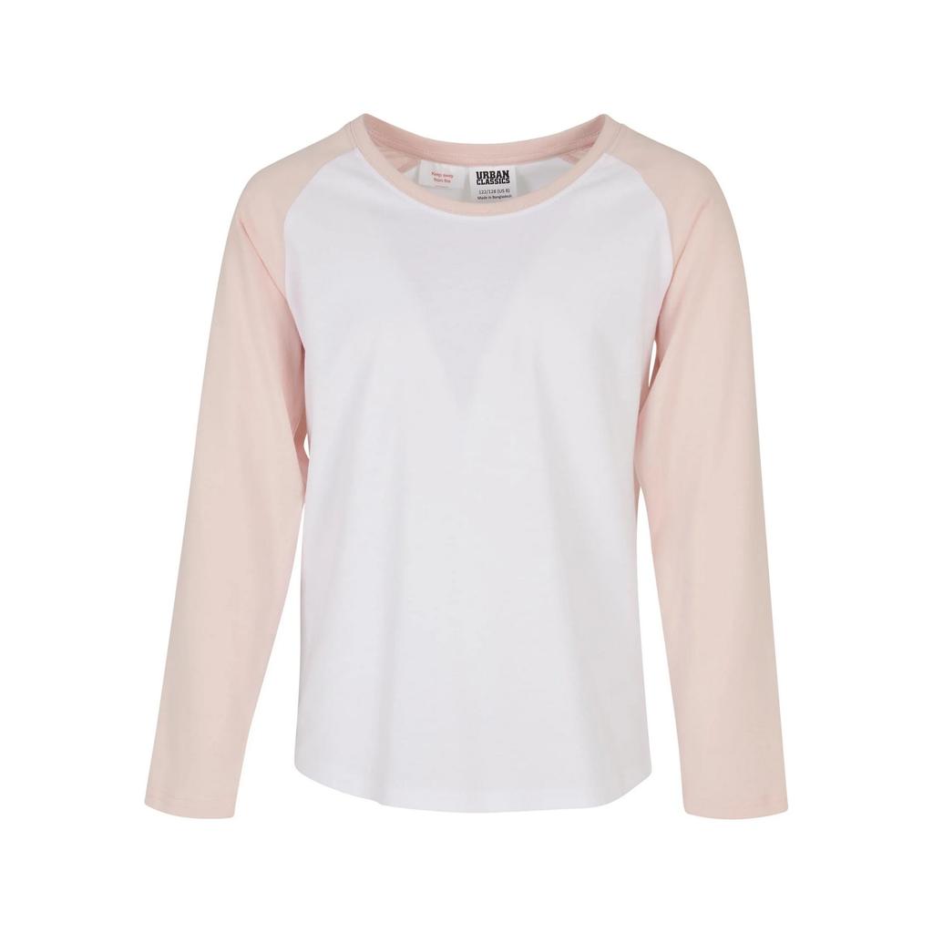 Urban Classics Girls Contrast Raglan Long-Sleeved T-Shirt