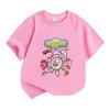 Toddler Boys Girls 100% Cotton Crew Neck Short Sleeve T-Shirt Cute Cartoon Character Printed Casual Soft Breathable Kids Summer Daily Wear Graphic Tee