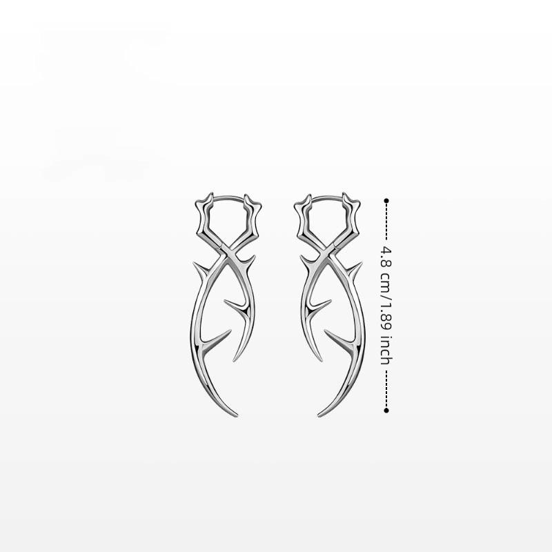 Punk Goth Hip Hop Irregular Thorn Dangle Drop Earrings Cool For Women Men Earrings Charms  Jewelry Y2K Ins Gift