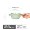 Solid Color Handmade Binaural Bowl Anti-Scalding Hand Japanese Irregular Bowl Ceramic Vegetable Bowl Soup Bowl Salad Bowl Household Tableware