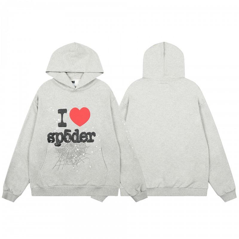 Mens Spider Web Graphic Hoodie High Street Loose Fit Long Sleeve Pullover Teens