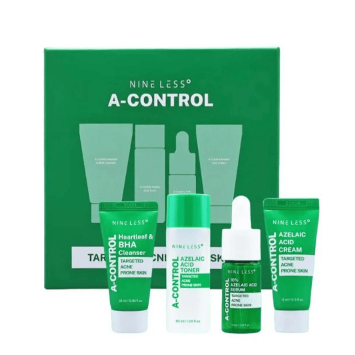 NINE LESS A - Control Mini Kit, 12ml+ 25ml + 30ml+15ml - cosmetics set