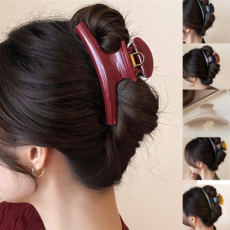 Große geschwungene Harz-Haarklammer für Damen Sicherer Halt Leichtes Haaraccessoire Haarnadel für Komfort und Styling