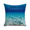 Beach Coconut Grove Sunset Scenery Print Pattern Cushion Cover Home Living Room Sofa Decoration Square Pillow Pillow Cover