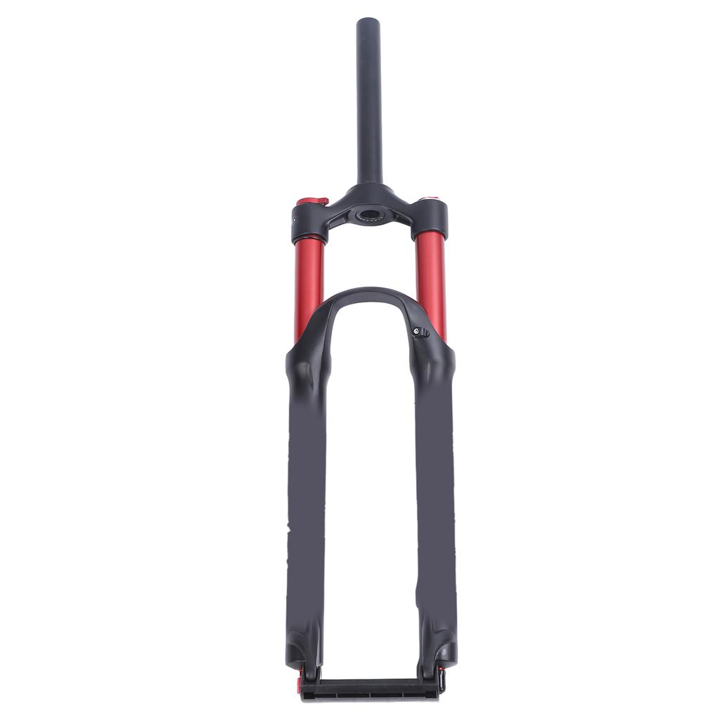 29in MTB Front Suspension Fork Red Double Air Chamber Suspension Straight Steerer Manual Lockout Aluminium Alloy Bike