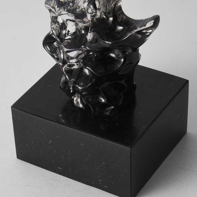 Stone sculpture decoration living room porch TV cabinet model room office creative light luxury Chinese home accessories