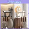 Aluminum Wall Mount Kitchen Hooks With Strong Suction For Utensil Storage