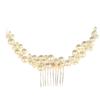 Peigne à cheveux de mariée vintage en perles - Accessoire de mariage élégant fait main pour femmes
