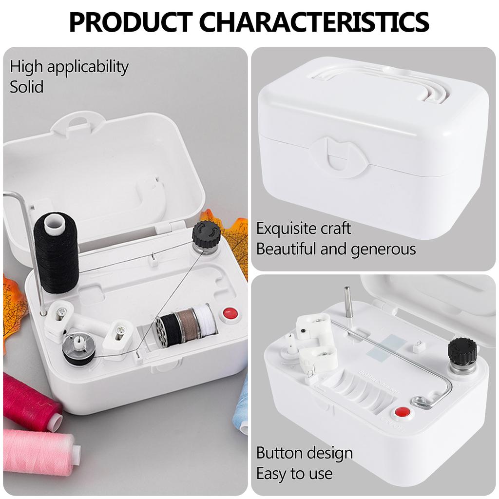 Electrical Automatic Portable Bobbin Winder with Handle Domestic Industrial Sewing Machine Thread Winder Winding Assistant Tool