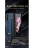 Samsung Z Fold7/6/5 Leather Texture Wrist Strap Stand Case