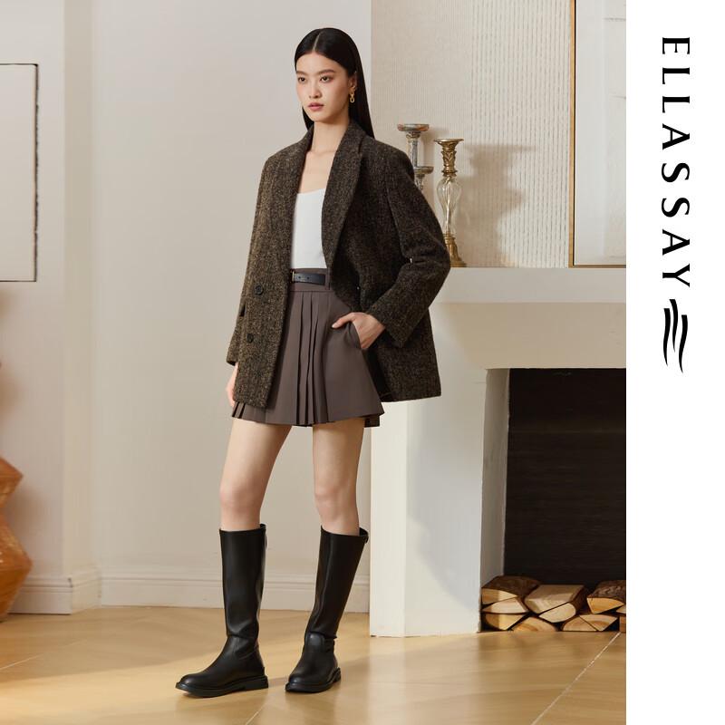 ELLASSAY Women's Wool Blend Blazer Coat