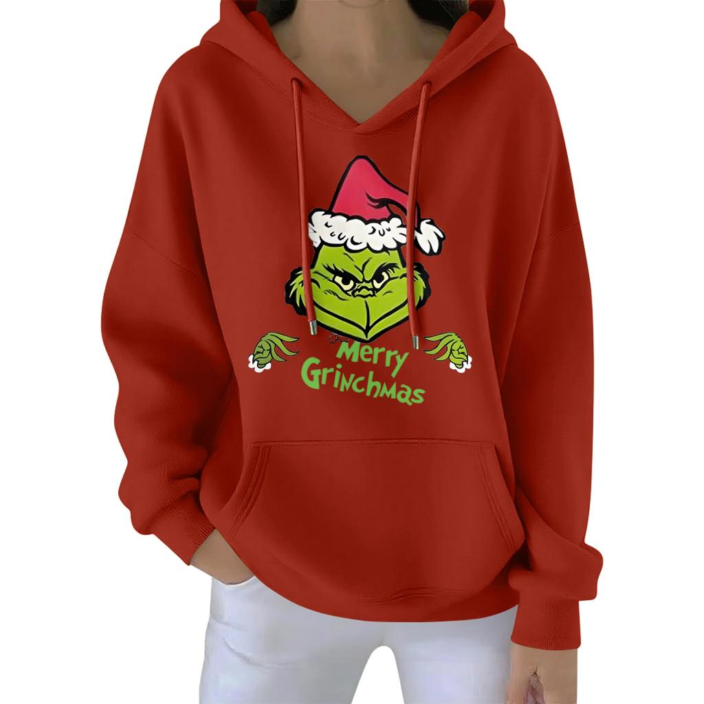 Julehettegenser for kvinner Morsom Søt Juleferie Genser Pullover