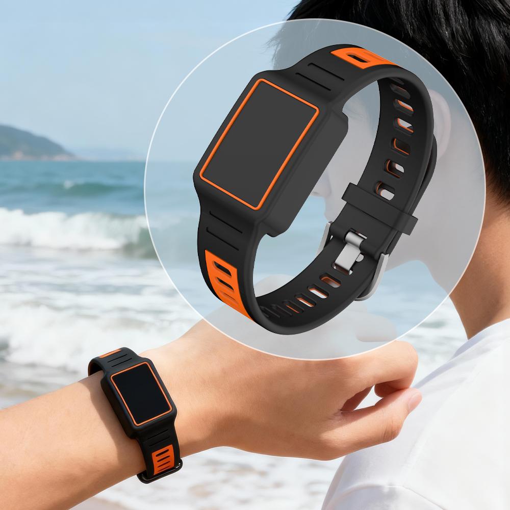 Silicone Strap For WHOOP 5.0 Fitness Tracker Waterproof Sweatproof Adjustable Band Durable Replacement Wristband For Sports