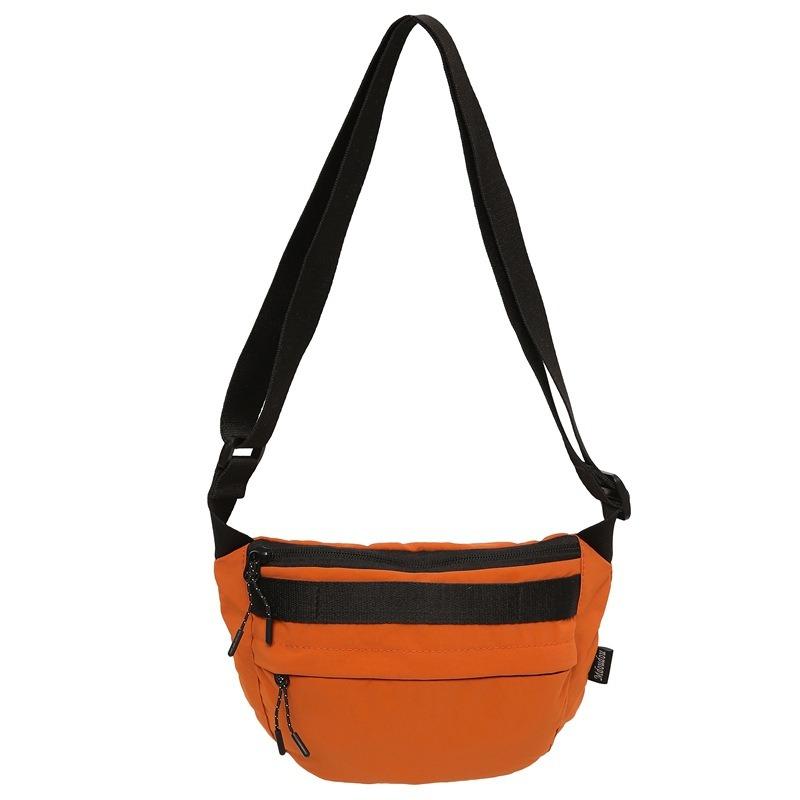 New solid color casual nylon oblique span women's simple large-capacity sports travel backpack storage duffel bag