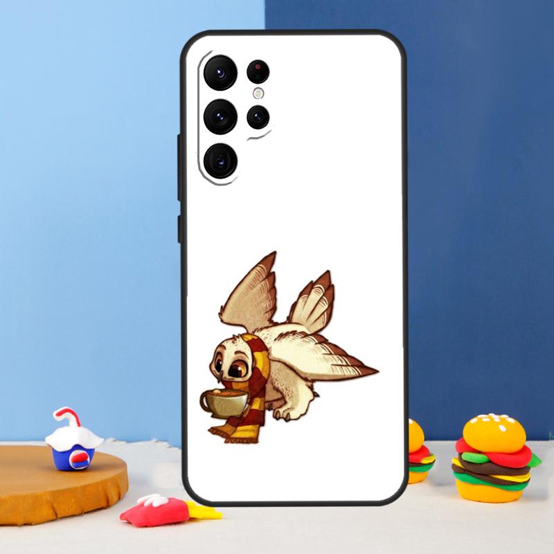 Cartoon Owl Collage Phone Case For Samsung Galaxy S24 S25 Ultra S9 S10 S20 S22 S21 S23 Plus S24 FE Cover Coque