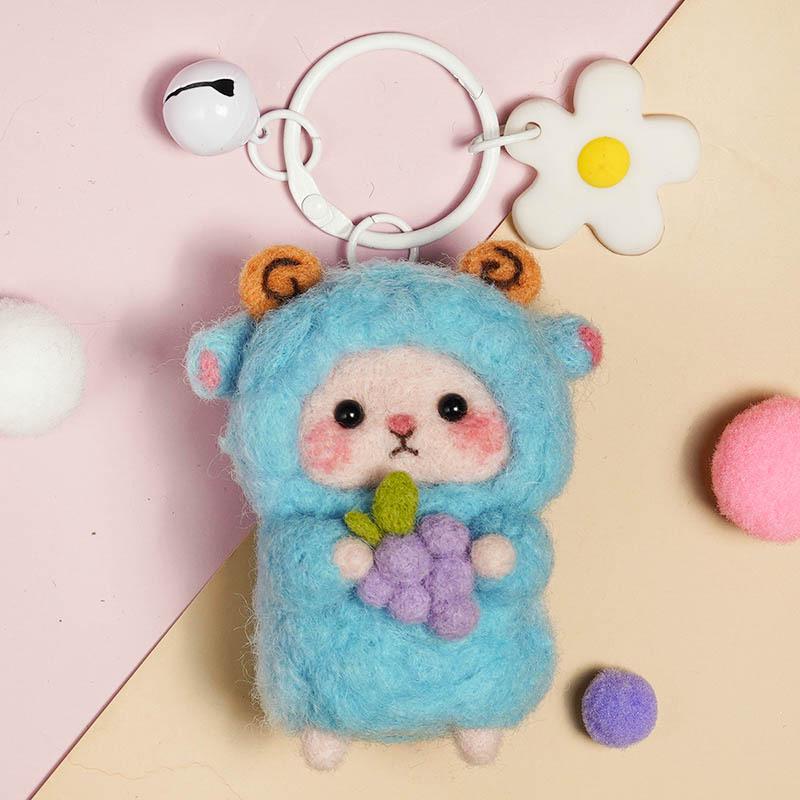 Kit Artizanal DIY Oaie din Pâslă de Lână - Ornament Handmade & Antistres