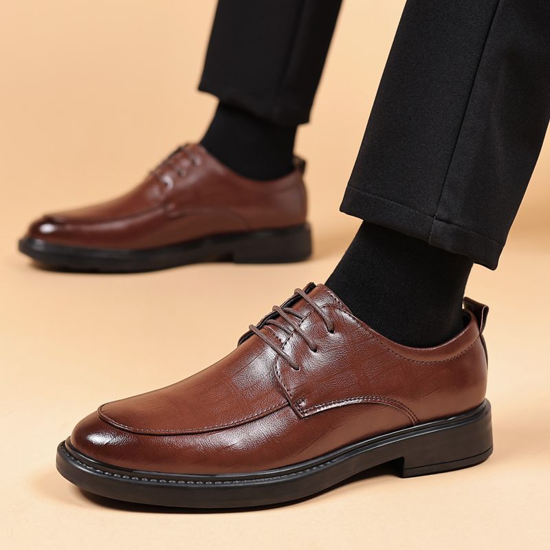 

Men s Leather Shoes Formal Dress Business Flat Male Casual Brogue Shoe Social Classic Original Summer Sale Adults Legitimate On 38