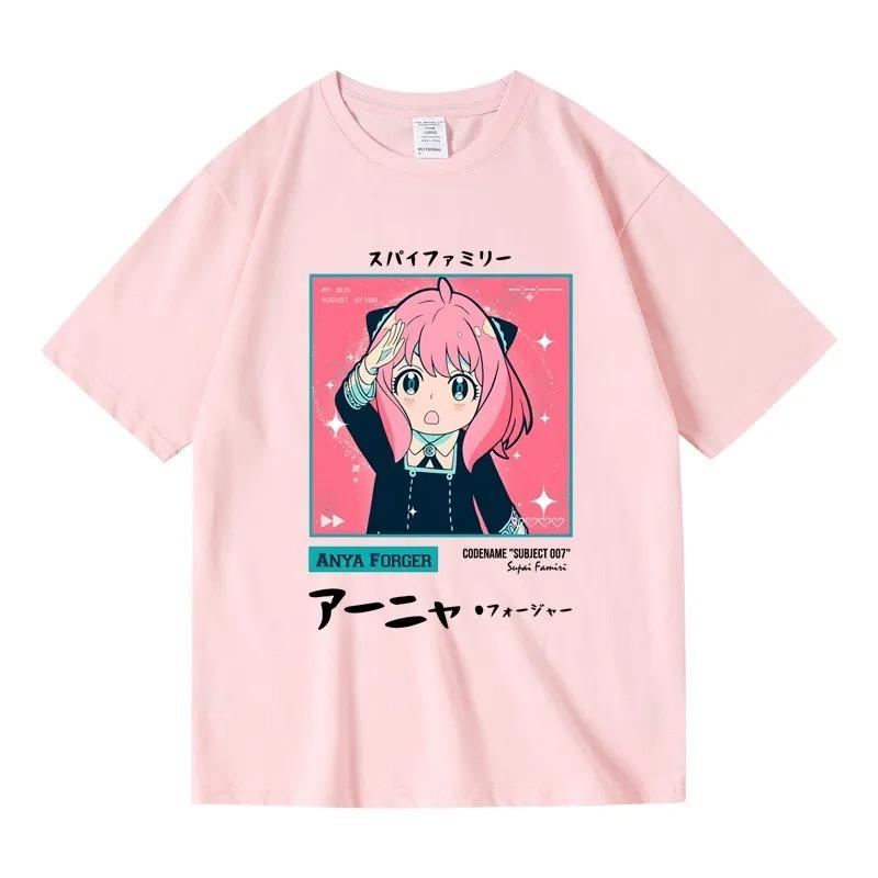 Spy x Family Anya Forger Salute Pose Print T-Shirt | Unisex Cotton Casual Short Sleeve Anime Streetwear Top