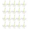 20Pcs Double Fishing Assist Hook Kits Slow Quickly Fall Jigs Fishing Hook Flash Dancing Jigging Assist Hooks Enduring