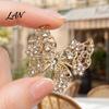 Elegant Butterfly Jewelry Rhinestone Brooch for Women, Shape Lapel Pin Non-fading Clip, Sweater Cardigan Coat Suit Scarf Accessories Long-lasting