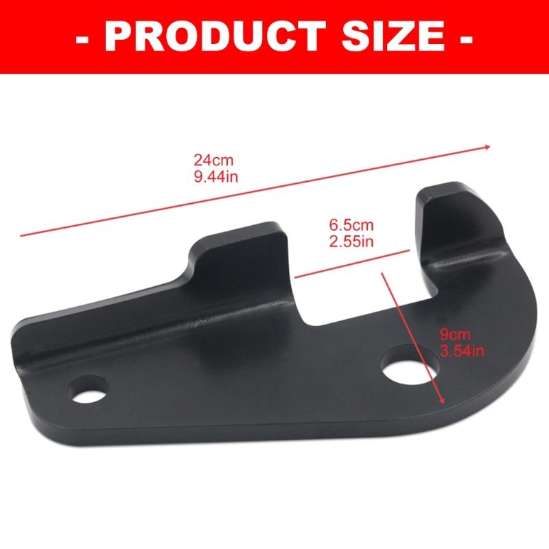 Steel Trailer Hitch Ball Mount Adapter Mounting Bracket with Two Round Holes, Hitch Sway Control Adapter