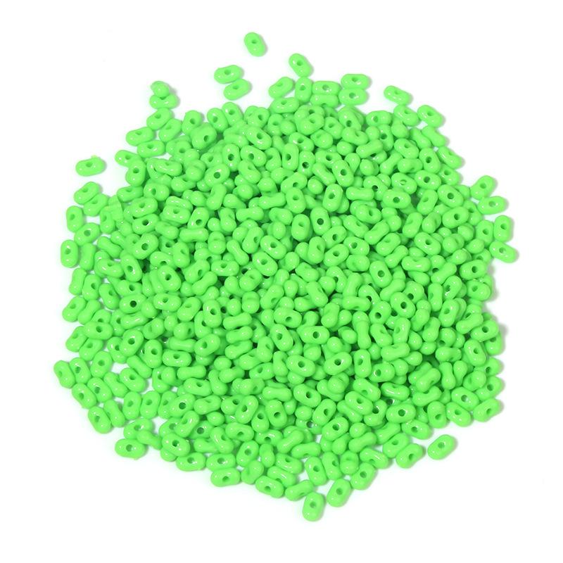 Solid Color 4x6mm Acrylic Rice Peanut Spacer Beads for DIY Bracelets and Hair Accessories