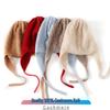 Women's Knitted Cashmere Hat with Ear Protection - Cute, Warm, Thick Winter Head Wrap