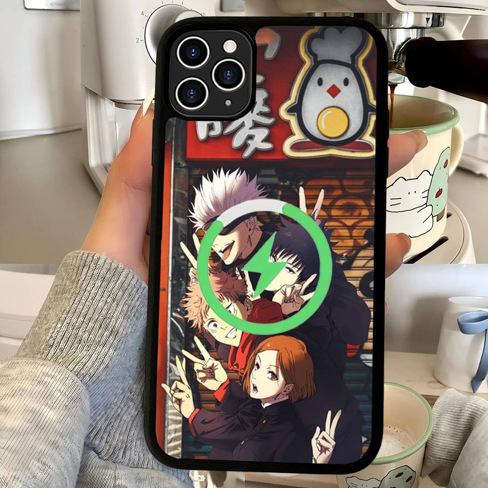 Supernatural Anime Jujutsu Kaisen For Magsafe Case For IPhone 17 16 Pro Max 15 14 Plus 13 12 11 Wireless Charging Phone Cover