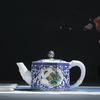 Jingdezhen Blue and White Porcelain Teapot Puer Tea Service Painted Ceramic Tea Maker Teapots To Boil Water Pot Coffee Cups Bar