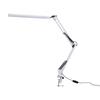 LED Swing Arm Desk Lamp Eye Care Foldable   Three Color Temperatures Clamp Desk Lamp for   White