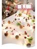 LED Christmas Fairy String Lights with Pine Cones and Bells for Tree and Holiday Decor