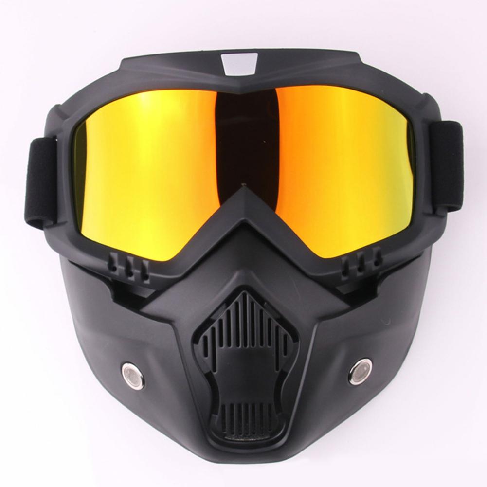 Detachable Anti-fog Mask Goggles Helmet Goggles for Riding Ski Motorcycle