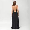 Foreign Trade Summer New Women's Clothing Temperament Polka Dot Sexy V-neck Suspender Backless Dress Long Dress Women