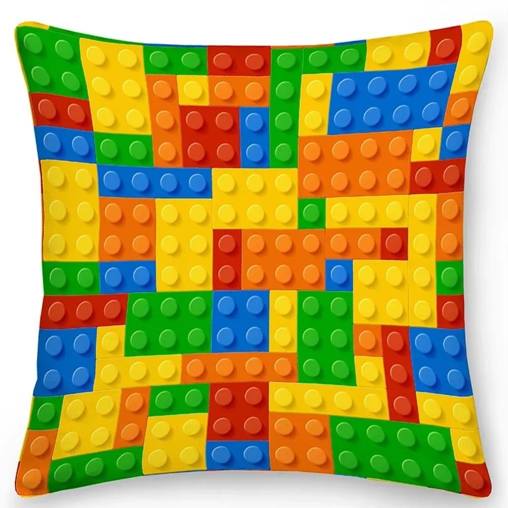 Colorful Square Printed Sofa Cushion Cover Pillowcase Home Decor Party Car Bedding