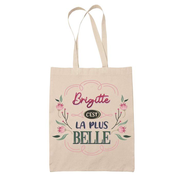 Tote Bag - PLANETEE - Brigitte the Most Beautiful - Natural Jute - Printed In France - Sturdy Handles