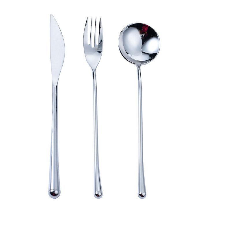 

304 Stainless Steel Steak Knife Fork Spoon Set, Thickened Heavy Duty, Luxury Western Tableware, High-End Home Dinnerware