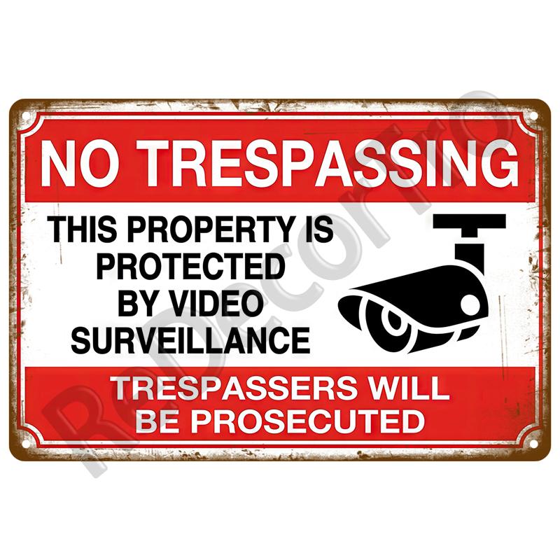 Caution Warning Metal Sign For Safety Signs Danger Beware Tin Sign Plate Home Wall Decor Vintage Plaque Home Art Painting Poster