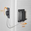 New Portable Anti-pinch Hand Safety Lock No Drilling Adjustable Refrigerator Door Coded Lock Protection Cabinet Lock for Home