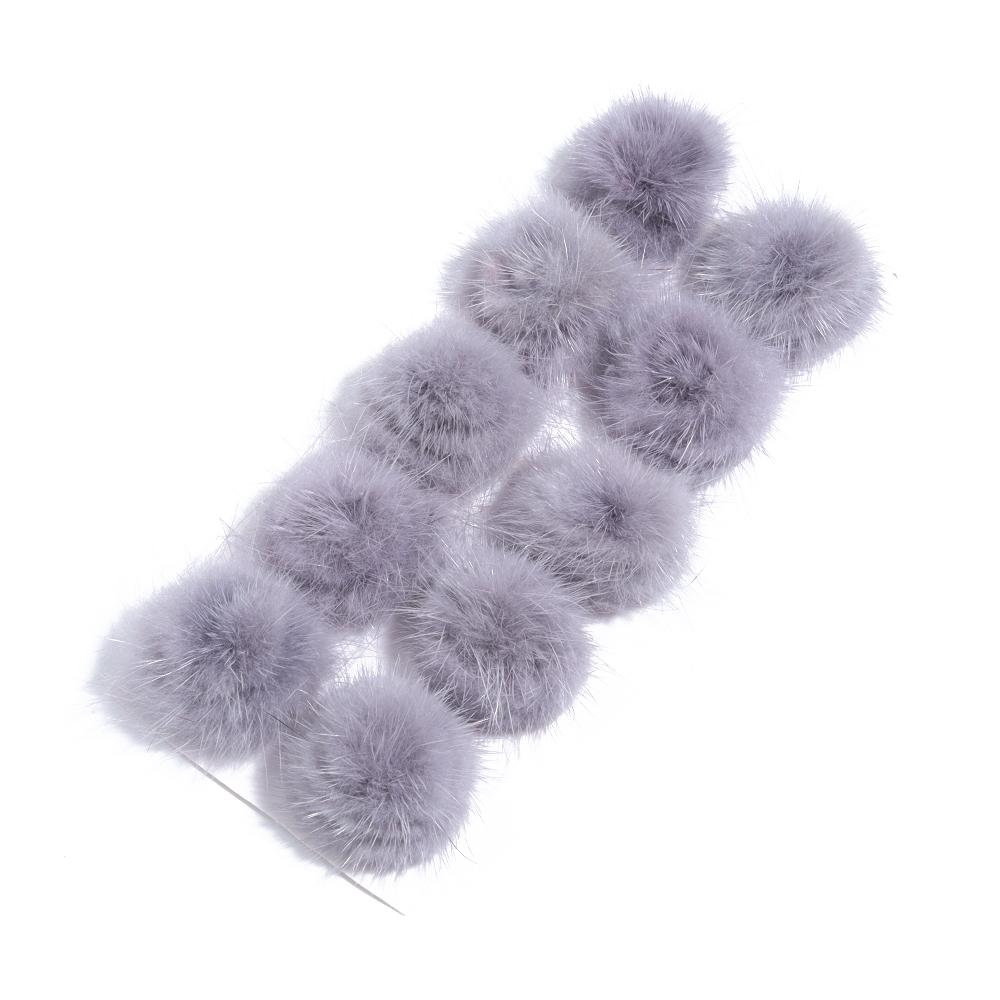 

10pcs/lot 3cm Imitation Mink Pompons Fur Balls Disc Buckle for Jewelry Making DIY Crafts Ring Keychain Hair Clothing Accessories 3cm 10pcs