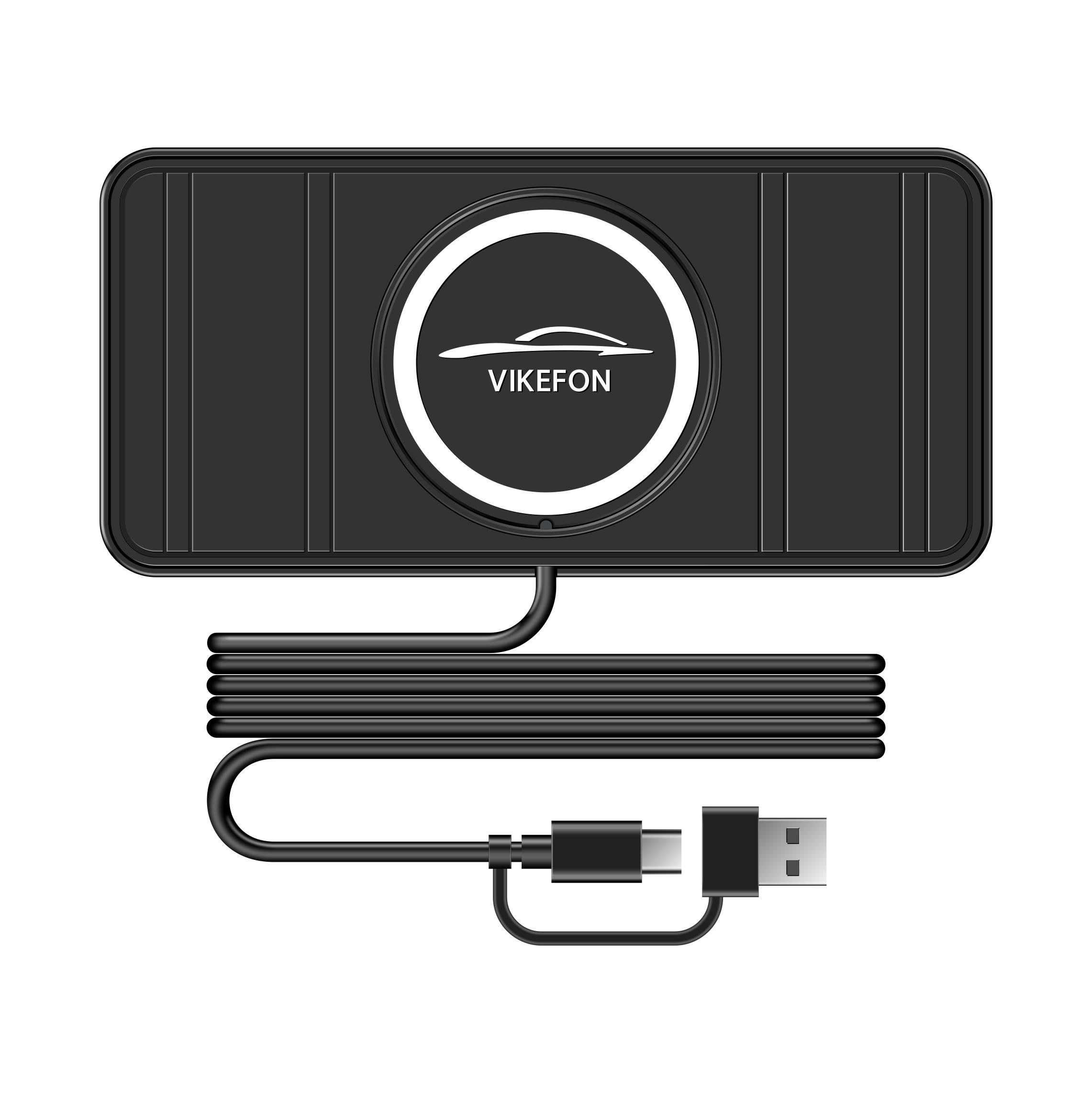 

30 Вт Автомобильный коврик для беспроводной зарядки Силиконовый противоскользящий коврик для iPhone 14 13 12 Pro Max Samsung Автомобильное беспроводное зарядное устройство для телефона Быстрая зарядка